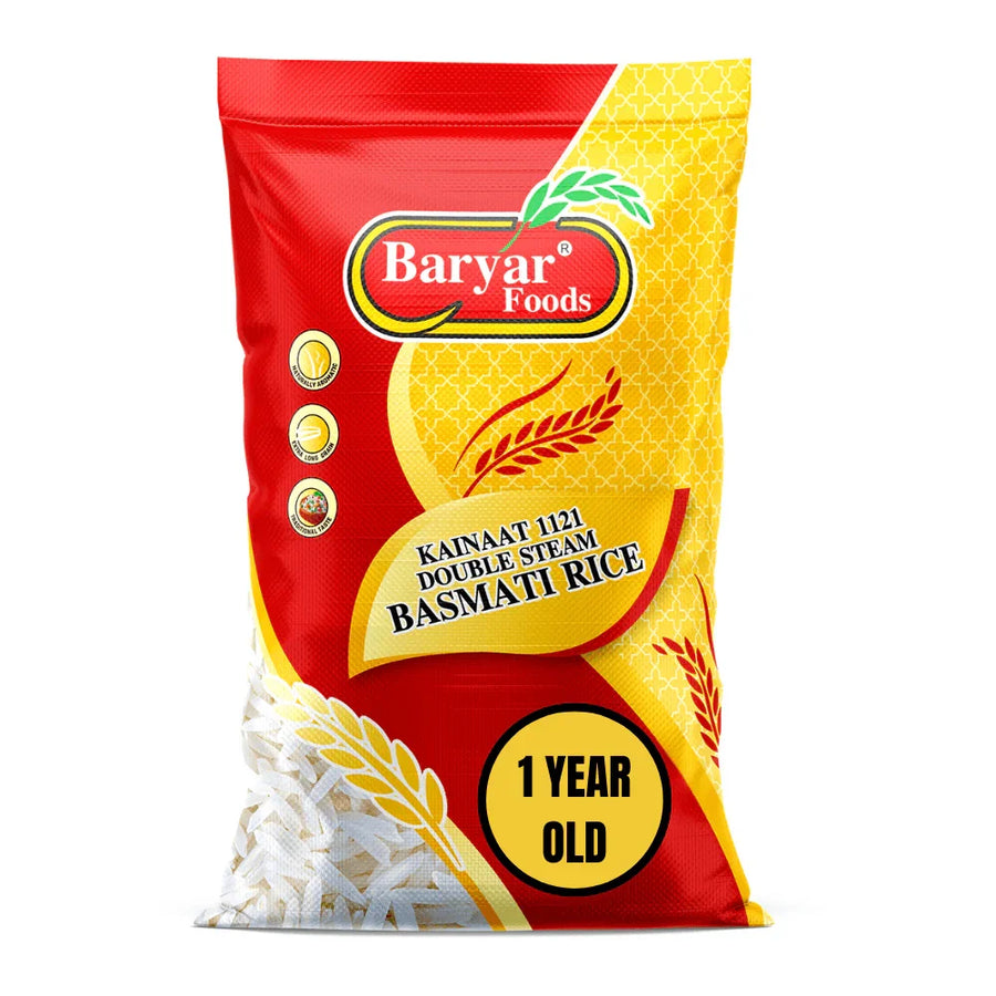 DOUBLE STEAM KAINAAT BASMATTI RICE 25 KG
